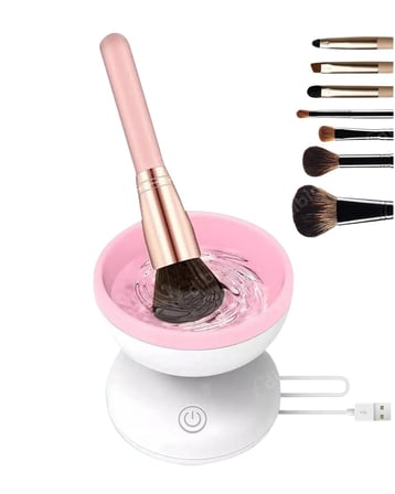 USB Çalışan Otomatik Kozmetik Fırça Temizleme Makinesi Yeni Nesil
