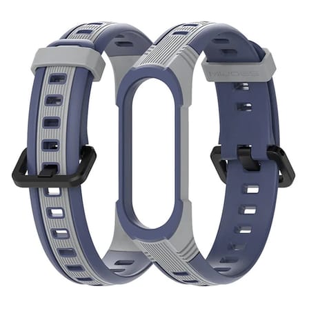 Mijobs Xiaomi Mi Band 5-4 Çift Renk Kayış Kordon-(5775)