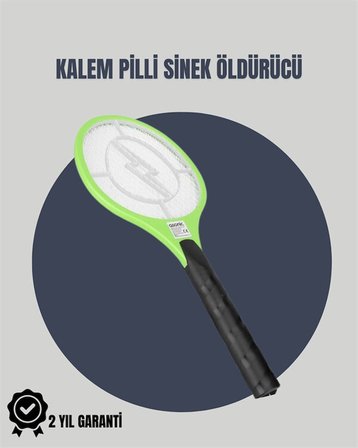 Taşınabilir Elektronik Sinek Swatter – Kimyasal İçermeyen Ergonomik Tasarım