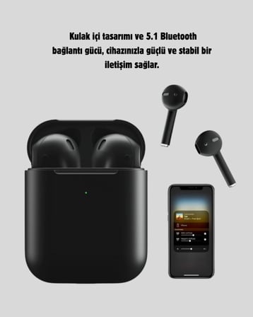 Tws Pro 5 3D HD Ses Bluetooth Kulaklık – Kablosuz Ergonomik Şarj Kutulu Gürült