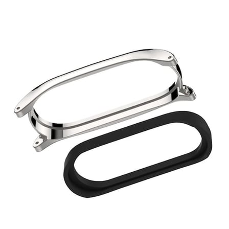 Mijobs Xiaomi Uyumlu Mi Band 5-4 Pu Deri Kayış Kordon-(5775)