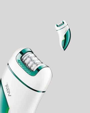 Çok Fonksiyonlu Epilatör 600mAh 90 Dakika Kullanım LED Metal Başlık Su Geçirme