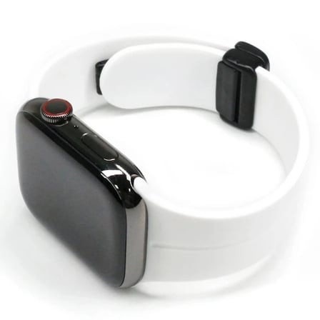 Ally Apple Watch 7-8 41mm 6-5-4 40mm Manyetik Uçlu Silikon Kayış Kordon 3-2-1 38m