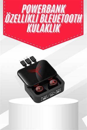 Tws Powerbank Kutulu Dijital Göstergeli Bluetooth Kulaklık Kablosuz Kulakiçi Kula