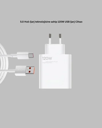 120 Watt Type C Hızlı Şarj Cihazı Reno 4 5 6 Uyumlu