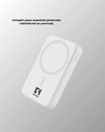 Ultra Kompakt ve Güçlü – MagSafe Powerbank 10000 mAh ile Kablosuz Şarj Deneyim