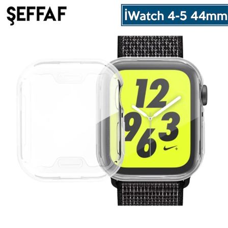 Ally Apple İWatch 44mm 360 Koruma Ultra Slim Silikon Kılıf-(5775)