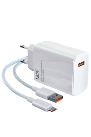 Turbo Hızlı Şarj Destekli 120W USB-C Şarj Seti