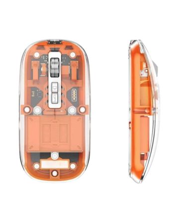 Bluetooth ve USB Destekli Kablosuz Şeffaf Mouse Sessiz Kullanım Yeni Nesil