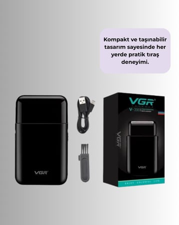 Ultra İnce Elektrikli Tıraş Makinesi | USB Şarjlı ve Su Geçirmez