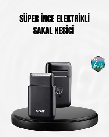 Taşınabilir Elektrikli Tıraş Makinesi USB Şarjlı 5W Motor ve 0.3 mm Hassas Kes