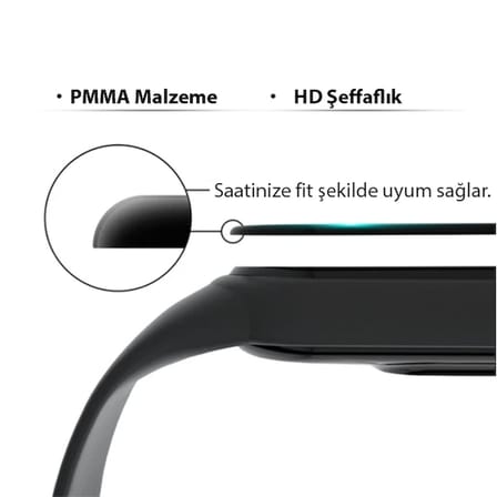 Sm Galaxy Watch 4 40mm 3D Full Kaplama Ekran Koruyucu PET+PMMA-(5775)