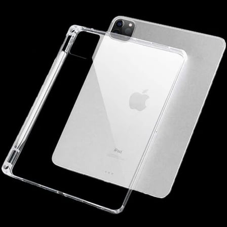 ALLY iPad Pro 12.9-inch (2021)-(2020)-(2018) Kalem Yerli Şeffaf Silikon Kılıf-(57