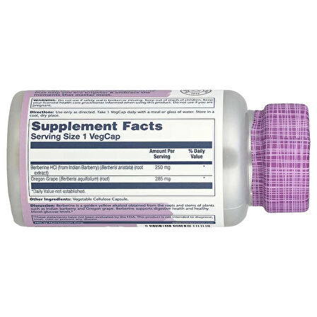 Solaray Berberine with Oregon Grape 60 VegCaps