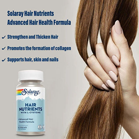 Solaray, Hair Nutrients, (Biotin+Zinc+İnositol+Paba+Thiamine+Folate) 60 Vegetable Caps
