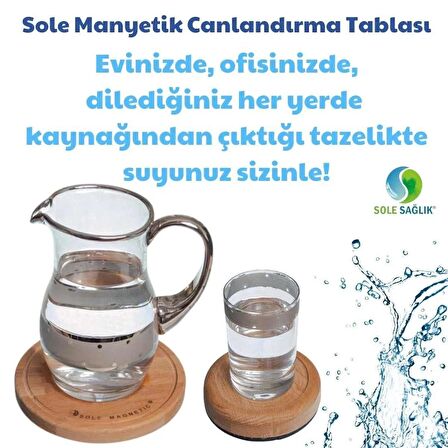 Manyetik Su Canlandırma Tablası (20 CM)