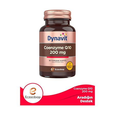 Coenzyme Q-10 200 Mg 30 Yumuşak Kapsül - Dezenfektan Hediyeli - %72 Alkol