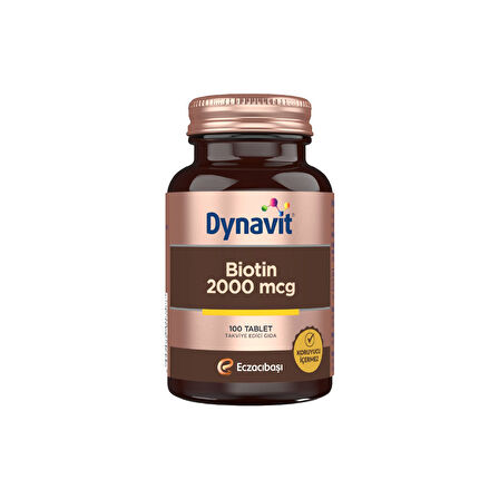 Biotin 2000 Mcg 100 Tablet - Dezenfektan Hediyeli - %72 Alkol