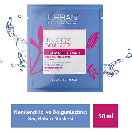 Hyaluronic & Collagen Saç Maskesi 200 ml – Tüm Saç Tipleri İçin Nemlendirici, Hacim Veren, Vegan ve Parabensiz