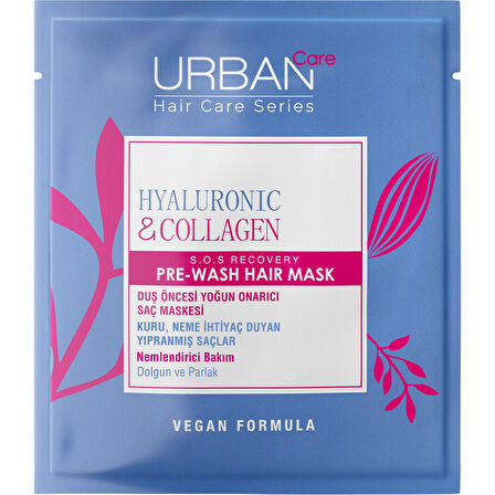 Hyaluronic & Collagen Saç Maskesi 200 ml – Tüm Saç Tipleri İçin Nemlendirici, Hacim Veren, Vegan ve Parabensiz