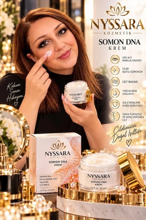 NYSSARA SOMON DNA KREM+SERUM 2 Lİ SET DÜZEENLİ KULLANIMDA %100 ETKİ %100 SONUÇ 30 ML CİLT BAKIM SETİ
