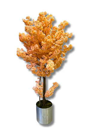 Somon Bahar Dalı 200 Cm Yapay Ağaç 30x30 Metal Saksı