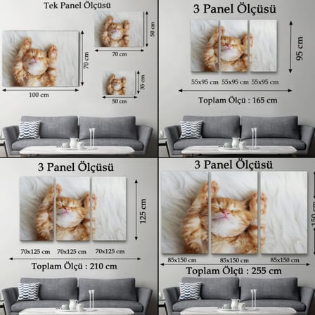 Kedi Yavrusu, Hayvan Temalı Dekoratif Kanvas Tablo, Duvar Dekoru 1125