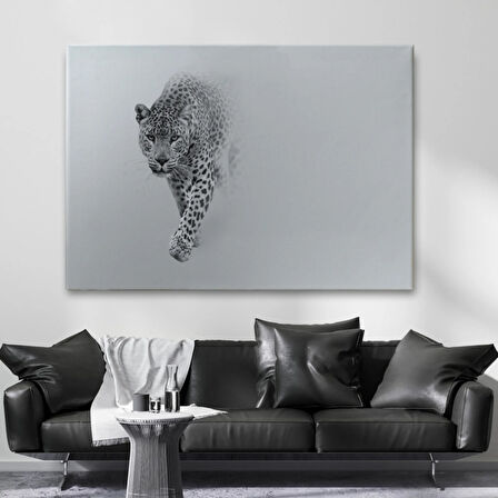 Leopar, Hayvan Temalı Dekoratif Kanvas Tablo, Duvar Dekoru 1154