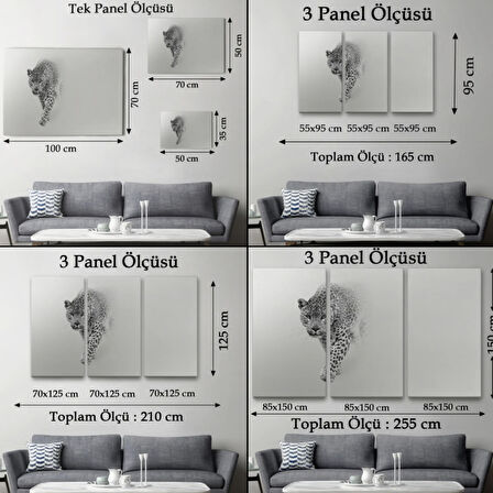 Leopar, Hayvan Temalı Dekoratif Kanvas Tablo, Duvar Dekoru 1154