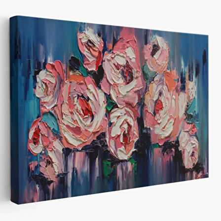 Şakayık Çiçeği, Modern Dekoratif Kanvas Tablo, Duvar Dekoru 1198