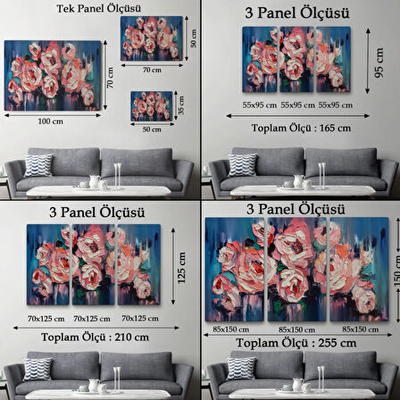 Şakayık Çiçeği, Modern Dekoratif Kanvas Tablo, Duvar Dekoru 1198