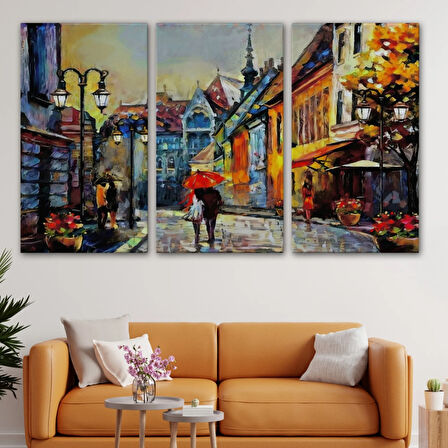 Ukrayna Kiev Sokak Manzarası, Modern Dekoratif Kanvas Tablo, Duvar Dekoru 1213