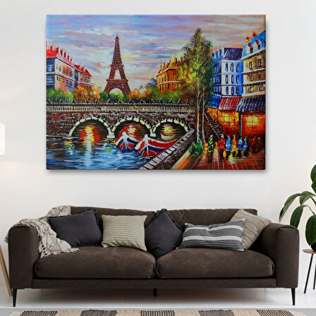 Eyfel Kulesi Paris, Modern Dekoratif Kanvas Tablo, Duvar Dekoru 1232