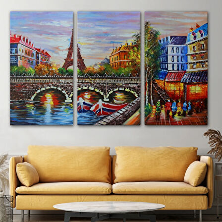 Eyfel Kulesi Paris, Modern Dekoratif Kanvas Tablo, Duvar Dekoru 1232