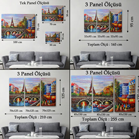 Eyfel Kulesi Paris, Modern Dekoratif Kanvas Tablo, Duvar Dekoru 1232