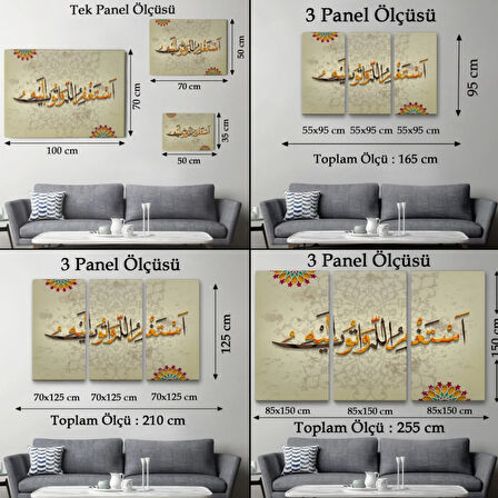 Dini İslami Dekoratif Kanvas Tablo, Duvar Dekoru 3268