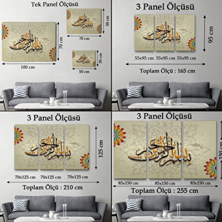 Dini İslami Dekoratif Kanvas Tablo, Duvar Dekoru 3269