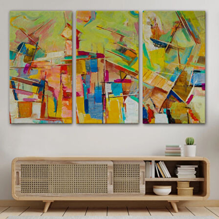 Yağlıboya Görünüm Soyut Çalışma Dekoratif Kanvas Tablo, Duvar Dekoru 3430