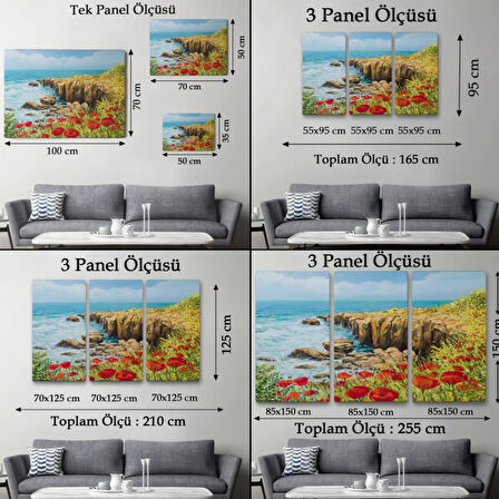 Deniz Manzarası Dekoratif Kanvas Tablo, Duvar Dekoru 3431