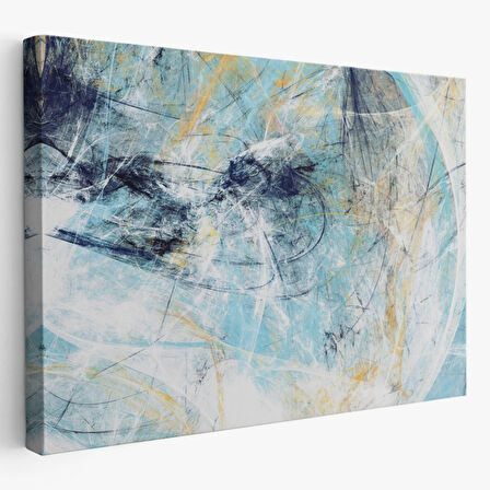 Fütüristlik Soyut Çalışma Dekoratif Kanvas Tablo, Duvar Dekoru 3471