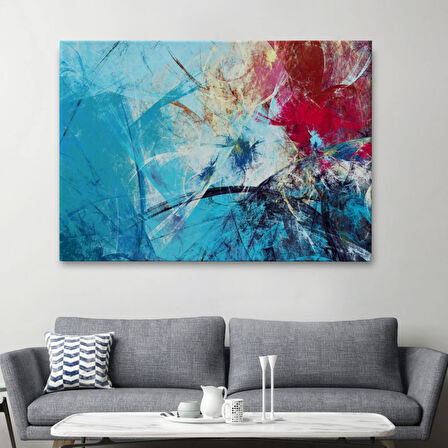 Yağlıboya Görünüm Soyut Çalışma Dekoratif Kanvas Tablo, Duvar Dekoru 3502