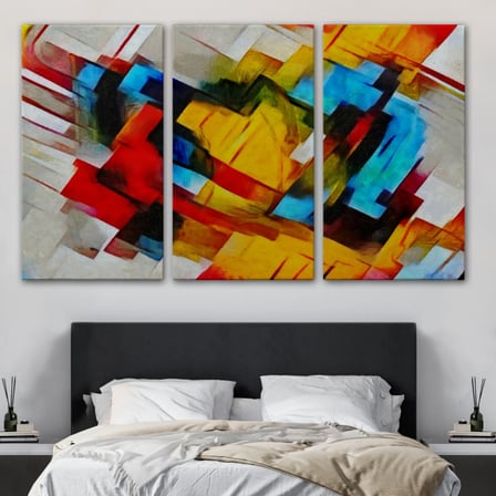 Yağlıboya Görünüm Soyut Çalışma Picasso Tarz Dekoratif Kanvas Tablo, Duvar Dekoru 3519