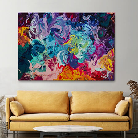 Yağlıboya Görünüm Modern Tarz Çalışma Dekoratif Kanvas Tablo, Duvar Dekoru 3524