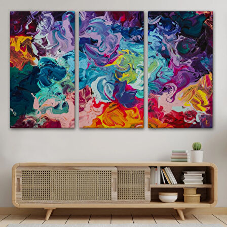 Yağlıboya Görünüm Modern Tarz Çalışma Dekoratif Kanvas Tablo, Duvar Dekoru 3524