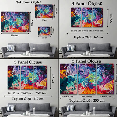 Yağlıboya Görünüm Modern Tarz Çalışma Dekoratif Kanvas Tablo, Duvar Dekoru 3524