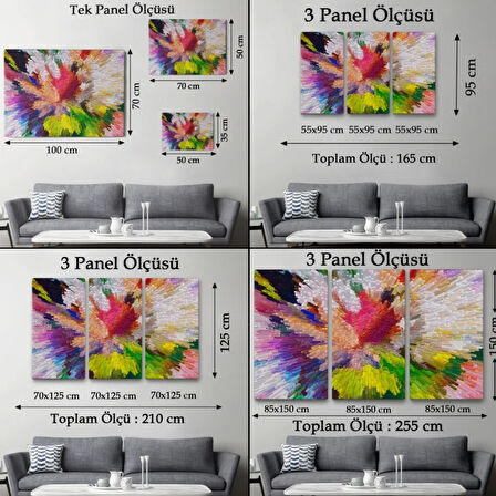 Yağlıboya Görünüm Soyut Çalışma Dekoratif Kanvas Tablo, Duvar Dekoru 3565