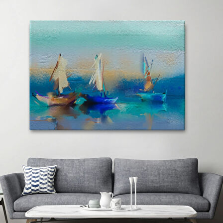 Yağlıboya Görünüm Modern Soyut Çalışma Dekoratif Kanvas Tablo, Duvar Dekoru 3589