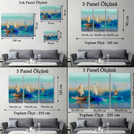 Yağlıboya Görünüm Modern Soyut Çalışma Dekoratif Kanvas Tablo, Duvar Dekoru 3589