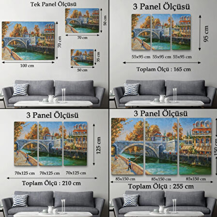 Yağlıboya Görünüm Rusya Soçhi Nehri Dekoratif Kanvas Tablo, Duvar Dekoru 3605