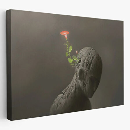 Hayal Gücü ve Zıtlık Dekoratif Kanvas Tablo, Duvar Dekoru 3684